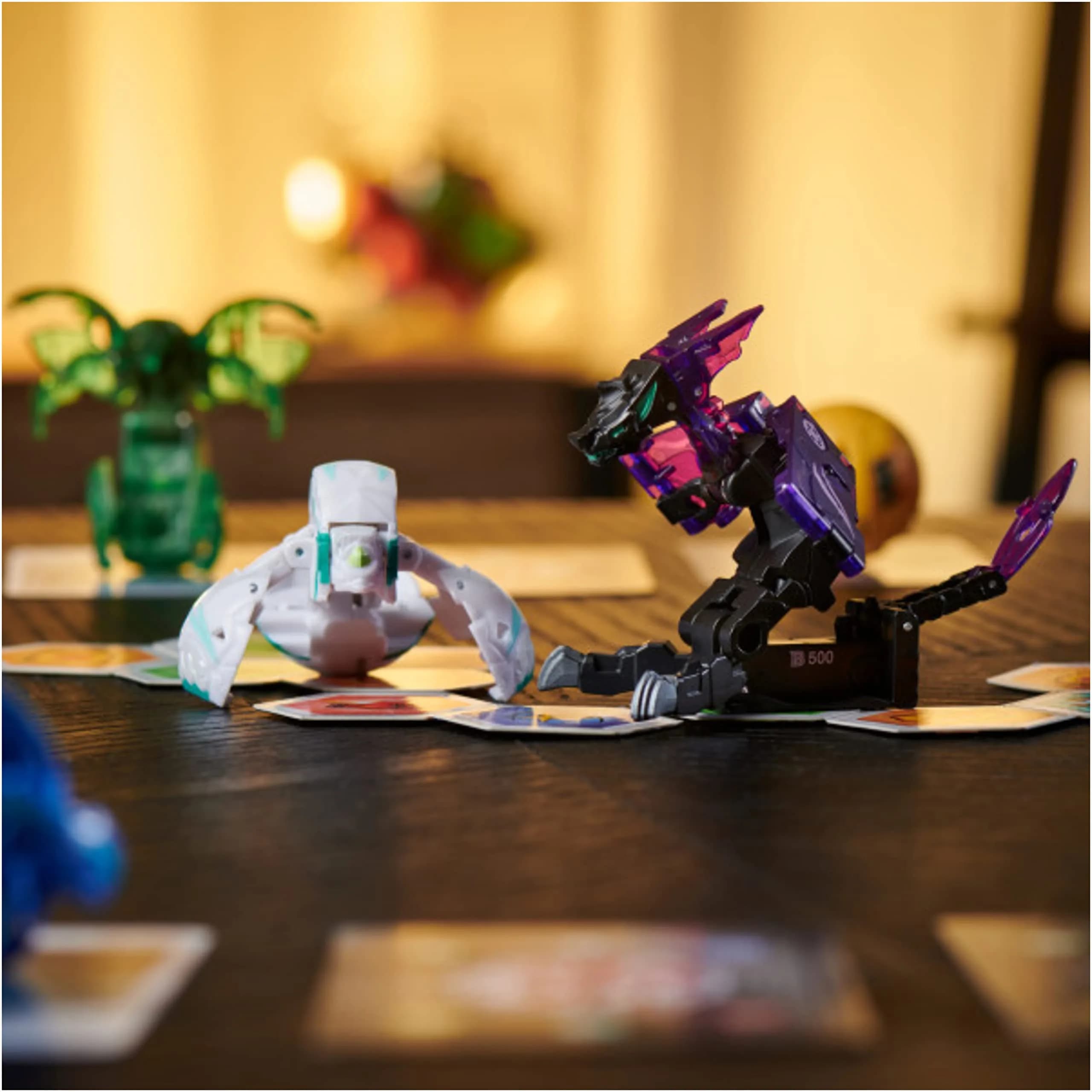 Bakugan Legends Collection Pack 4-Pack with Nova, Ultra, Geogan, Dragonoid Nova, Trox Ultra, and 6 BakuCores | ASTM-Tested Toy Figure - view 5