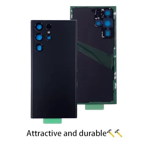Peixiong Back Glass Cover for Samsung Galaxy S22 Ultra +Repair Tool, Black | Replacement & Repair Kit thumbnail 4