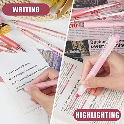Four Candies Cute Pink Pens, Black Gel Ink, Rose - 12ct, 0.5mm Fine Point | Smooth Writing Instrument thumbnail 7