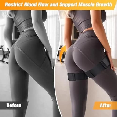 ROSYQUARZ BFR Blood Flow Restriction Bands 35.4'' x 2'' (90cm x 5cm) | Muscle Growth & Glute Activation thumbnail 4