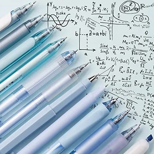 Four Candies Cute Blue Pens, Black Gel Ink, Ocean Series 12ct | Smooth Writing Instrument thumbnail 3