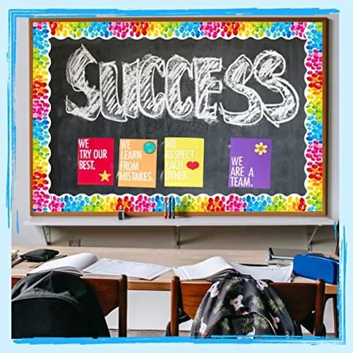 ERKE Colorful Balloons Bulletin Board Borders 60 ft (18.3 m) | Classroom & Office Decor Trim thumbnail 5