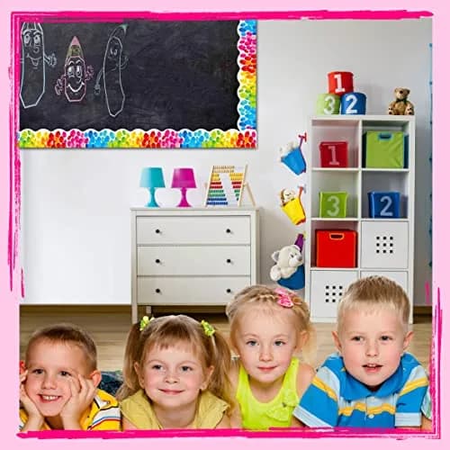 ERKE Colorful Balloons Bulletin Board Borders 60 ft (18.3 m) | Classroom & Office Decor Trim thumbnail 6