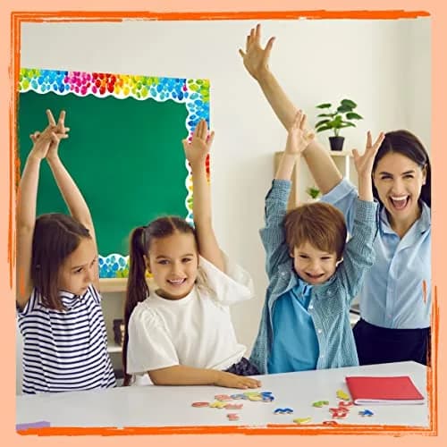 ERKE Colorful Balloons Bulletin Board Borders 60 ft (18.3 m) | Classroom & Office Decor Trim thumbnail 7