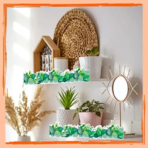 ERKE 60 Feet Scalloped Bulletin Board Borders with Floral & Leaves Patterns, 3 inches Wide | Classroom & Office Decor thumbnail 7
