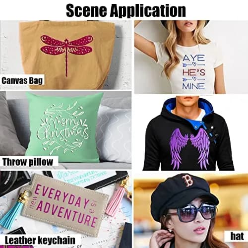 TransWonder UV Color Changing Puff Heat Transfer Vinyl 6 Sheets (12"x10") | 3D Puff Effect & Sunlight Color Change thumbnail 7