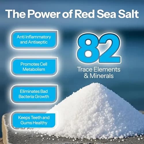 H2Ocean Healing Rinse Natural Sea Salt Whitening Mouthwash 16oz Pack of 2 | Alcohol & Fluoride-Free Oral Care thumbnail 3