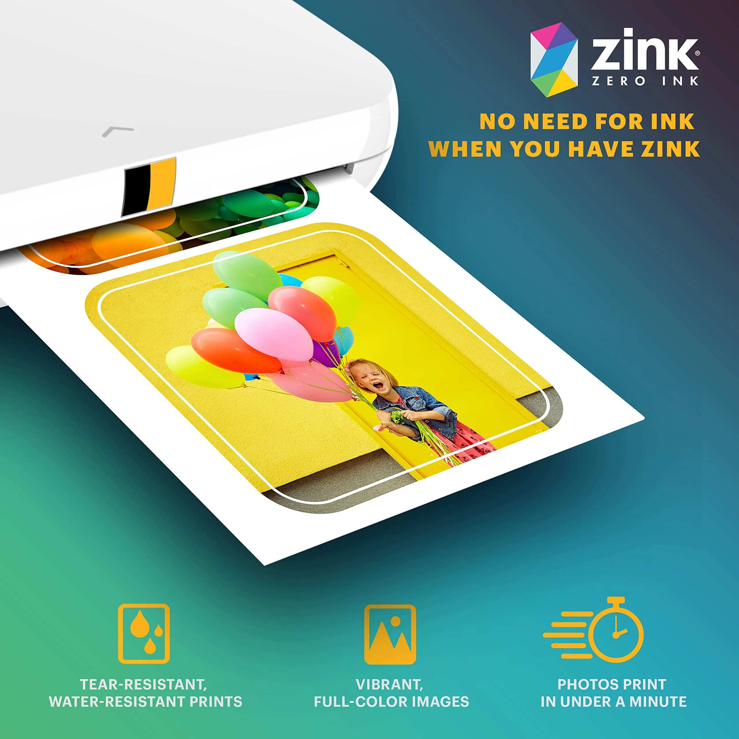 KODAK 2x3 Premium Sticky-Backed ZINK Photo Paper 30 Sheets | Inkless Sticker Printing - view 4
