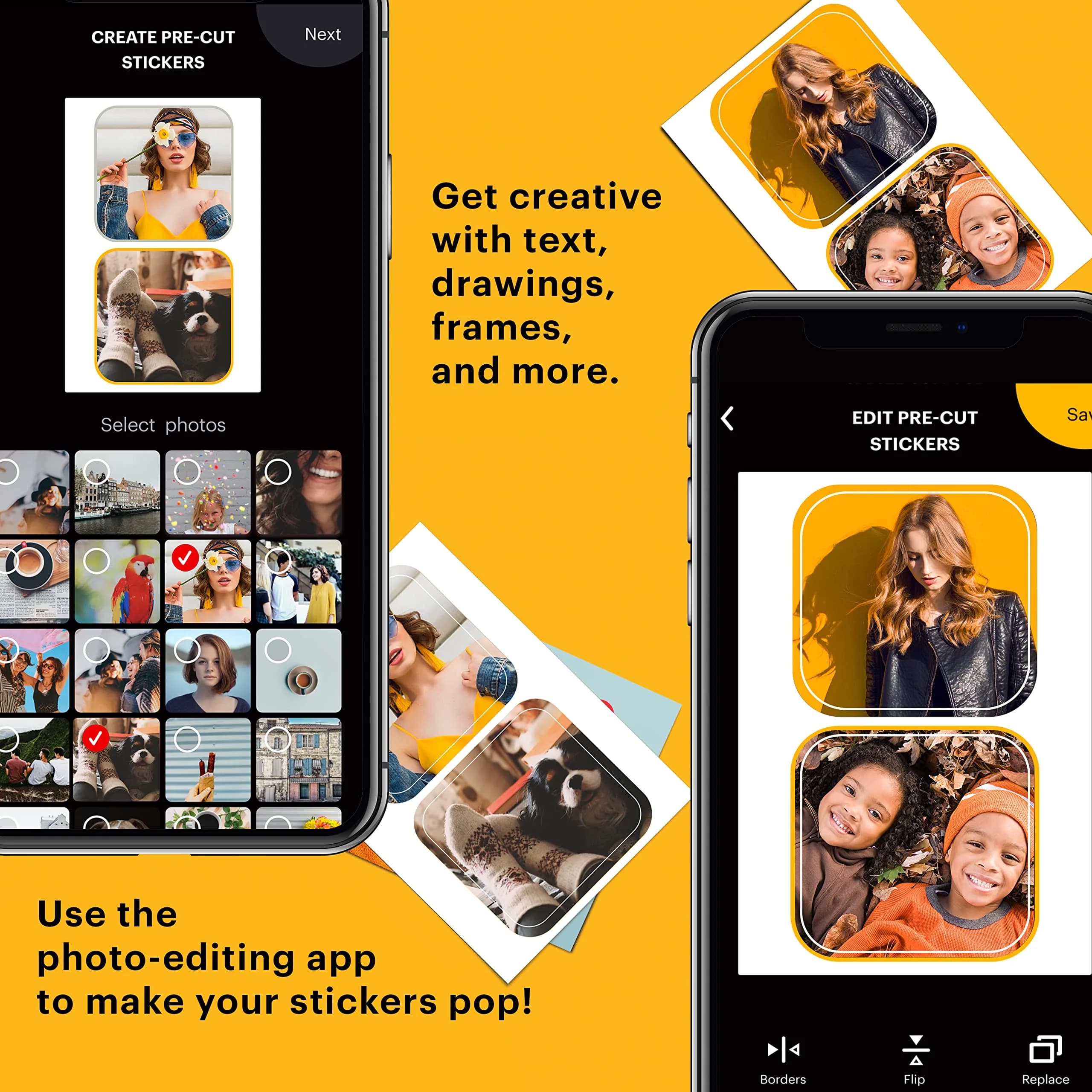 KODAK 2x3 Premium Sticky-Backed ZINK Photo Paper 30 Sheets | Inkless Sticker Printing - view 3