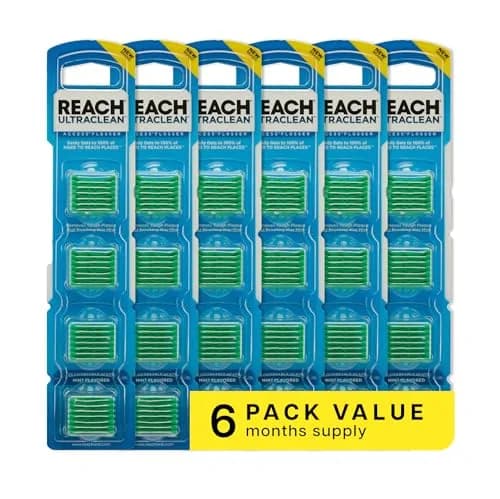 REACH Ultraclean Access Flosser Refill Heads Mint 28 Count (Pack of 6) | Dentist Recommended Brand for Hard to Reach Areas thumbnail 1