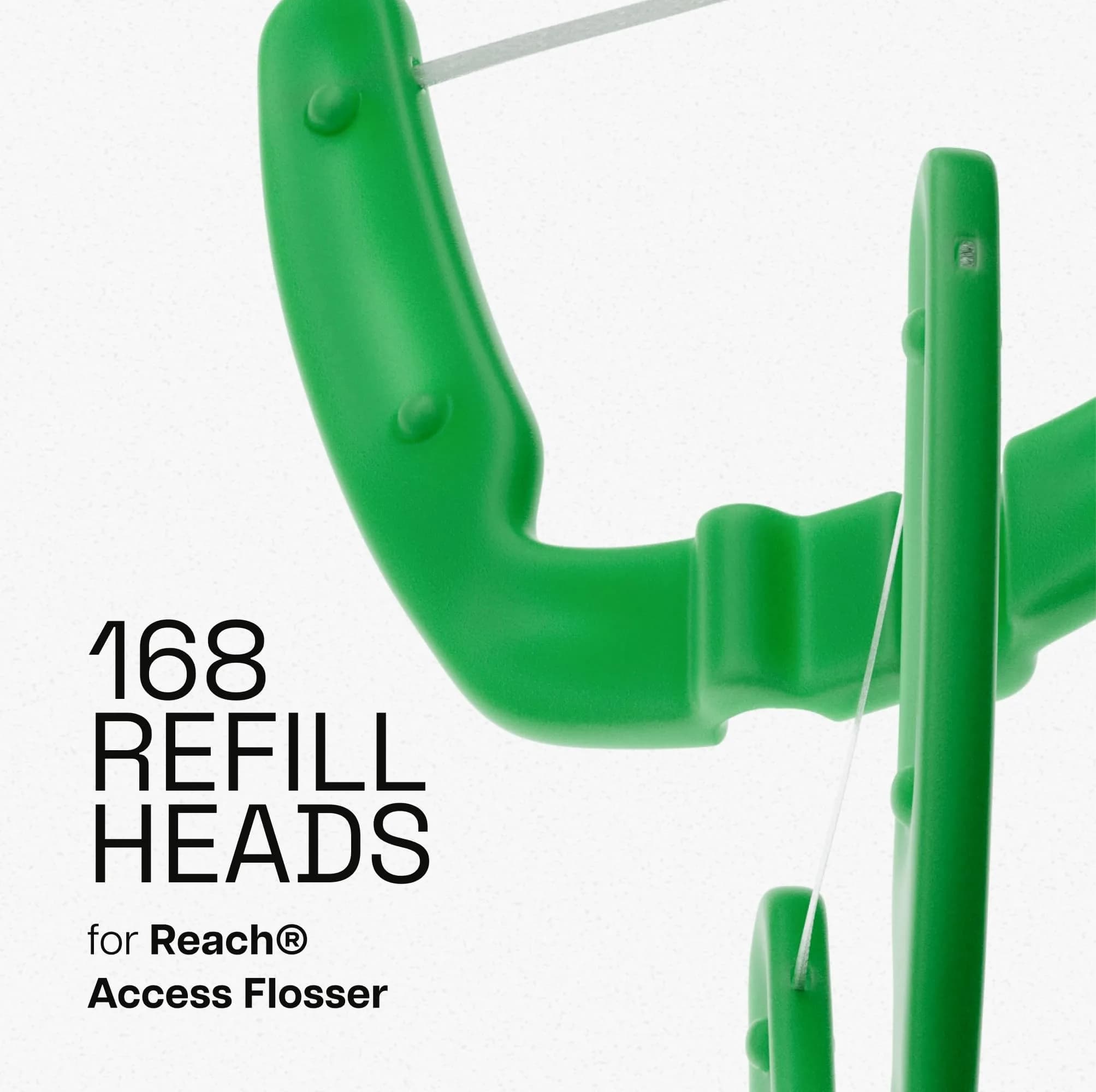 REACH Ultraclean Access Flosser Refill Heads Mint 28 Count (Pack of 6) | Dentist Recommended Brand for Hard to Reach Areas - view 2