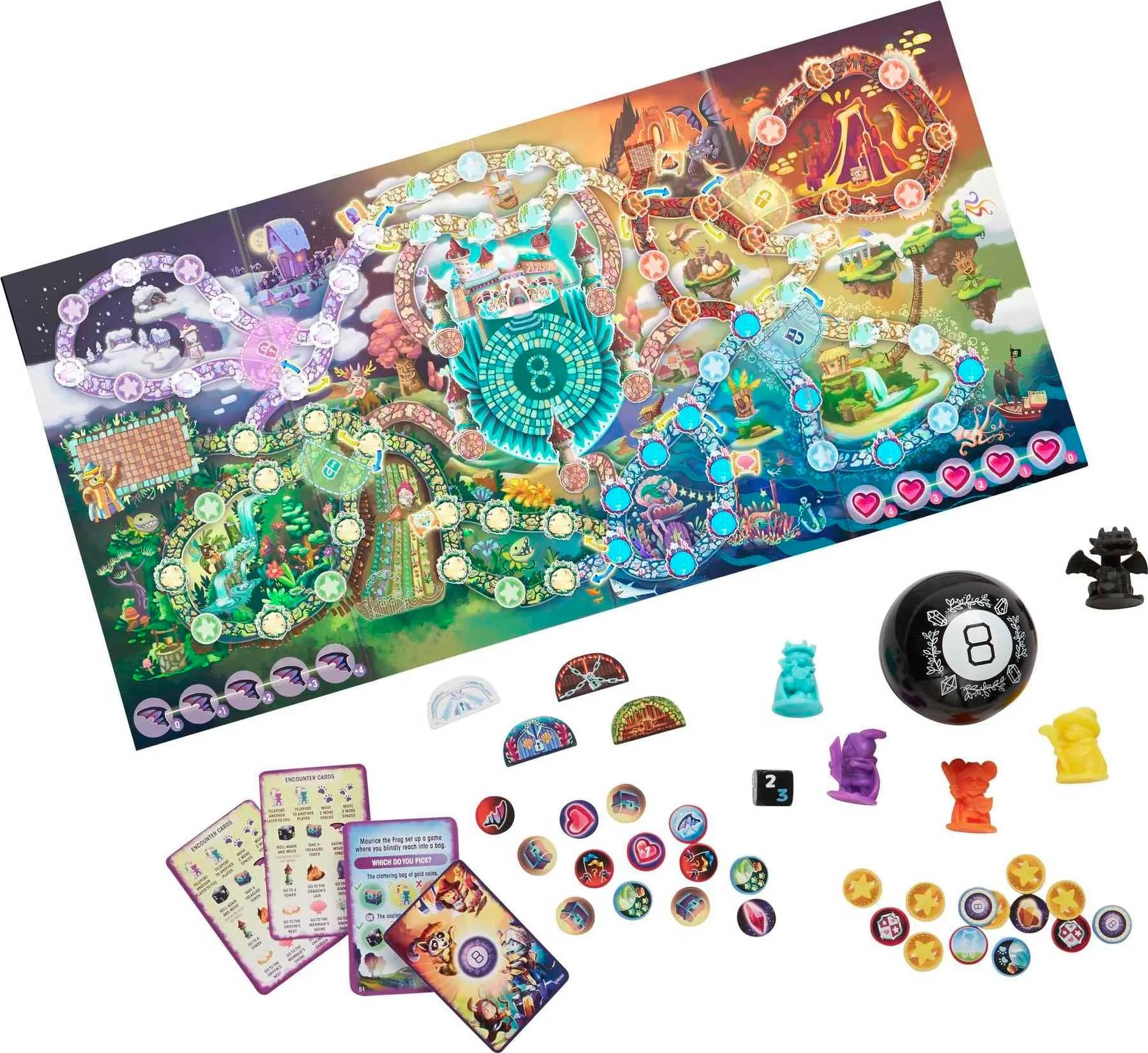 Mattel Games Magic 8 Ball Magical Encounters Board Game for Kids & Families | Cooperative Strategy Game for Ages 7+ - view 6