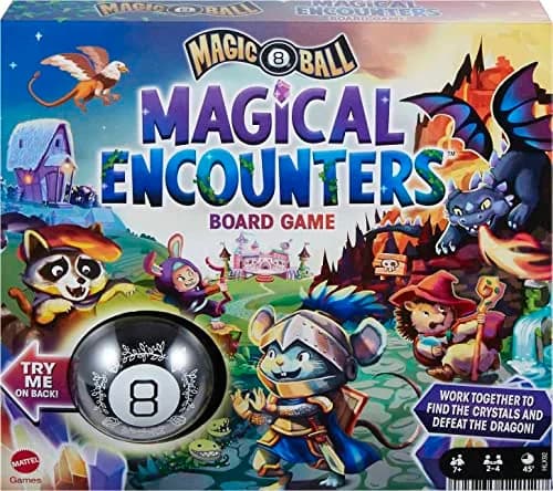 Mattel Games Magic 8 Ball Magical Encounters Board Game for Kids & Families | Cooperative Strategy Game for Ages 7+ thumbnail 1