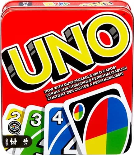 Mattel Games UNO Flex Card Game | Multicolor Tin | 2-6 Players thumbnail 1