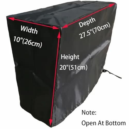 LU2000 Large Size PC CPU Dust Cover with Adjustable Elastic Cord | 51 cm (20 in) Height thumbnail 4