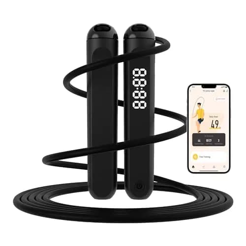 wigore Smart Jump Rope with App & Counter, Adjustable PVC Speed Rope 2.5m (8.2ft) | Fitness Gifts for Adults thumbnail 1