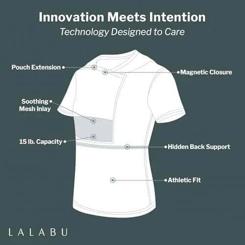 Lalabu The Dad Shirt | Hands-Free Baby Carrier for Dads - Gray - XL | CPSC Tested & Approved thumbnail 6