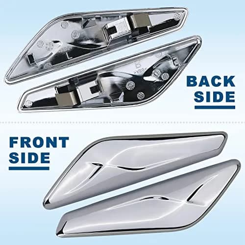 APPERFiT Front Fender Chrome Trim Finisher Pair for BMW X3 F25 X4 F26 2011-2018 | Vehicle Specific Fit thumbnail 3