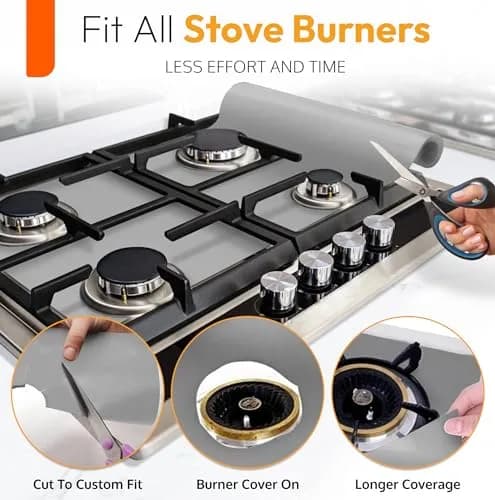 ThreadNanny Silver Teflon Oven Liner Roll 44cm x 190cm (17" x 75") | BPA & PFOA Free, Reusable & Dishwasher Safe thumbnail 5