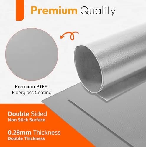 ThreadNanny Silver Teflon Oven Liner Roll 44cm x 190cm (17" x 75") | BPA & PFOA Free, Reusable & Dishwasher Safe thumbnail 6