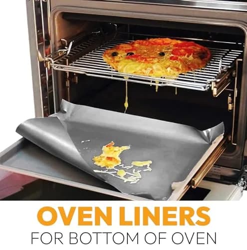 ThreadNanny Silver Teflon Oven Liner Roll 44cm x 190cm (17" x 75") | BPA & PFOA Free, Reusable & Dishwasher Safe thumbnail 2