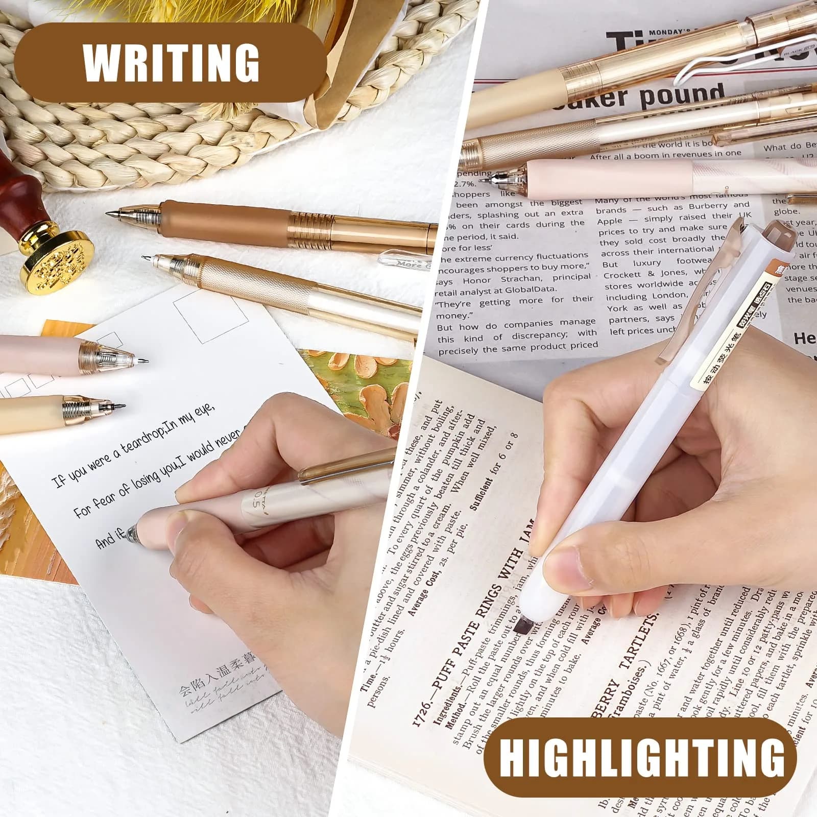Four Candies Black Gel Ink Pens 0.5mm Fine Point | Smooth Writing for Students & Professionals - view 7
