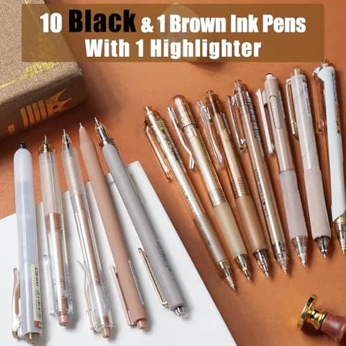 Four Candies Black Gel Ink Pens 0.5mm Fine Point | Smooth Writing for Students & Professionals thumbnail 2