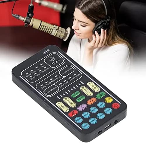 VBESTLIFE Voice Changer Set, I9 Portable Sound Card | 8 Sounds, High Compatibility, for Gaming & Recording thumbnail 11