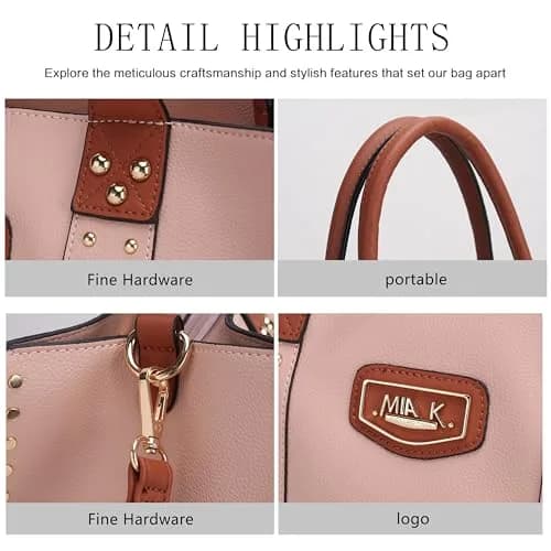 MKF Collection Tote Bag for Women, Vegan Leather Large | Casual & Stylish with 30-Day Refund thumbnail 7
