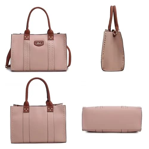MKF Collection Tote Bag for Women, Vegan Leather Top-Handle | Casual & Spacious with 30-Day Refund thumbnail 5