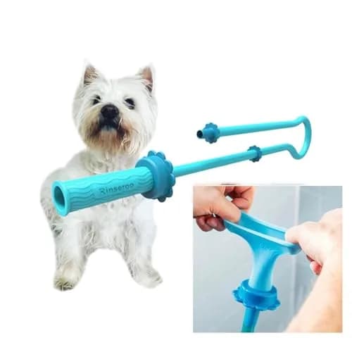 Rinseroo Dog Spot Washer – 6ft Slip-On Shower Hose for Easy Pet Rinsing, Fits Showerheads Up to 4” | Stress-Free Dog Cleaning thumbnail 1