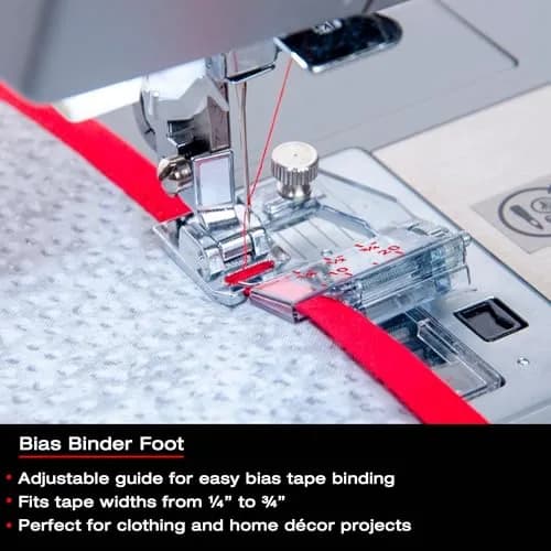 SINGER Home Decor Presser Foot Kit | Compatible with SINGER Sewing Machines | Includes Piping, Bias Binder & Ruffler (0.25kg) thumbnail 2