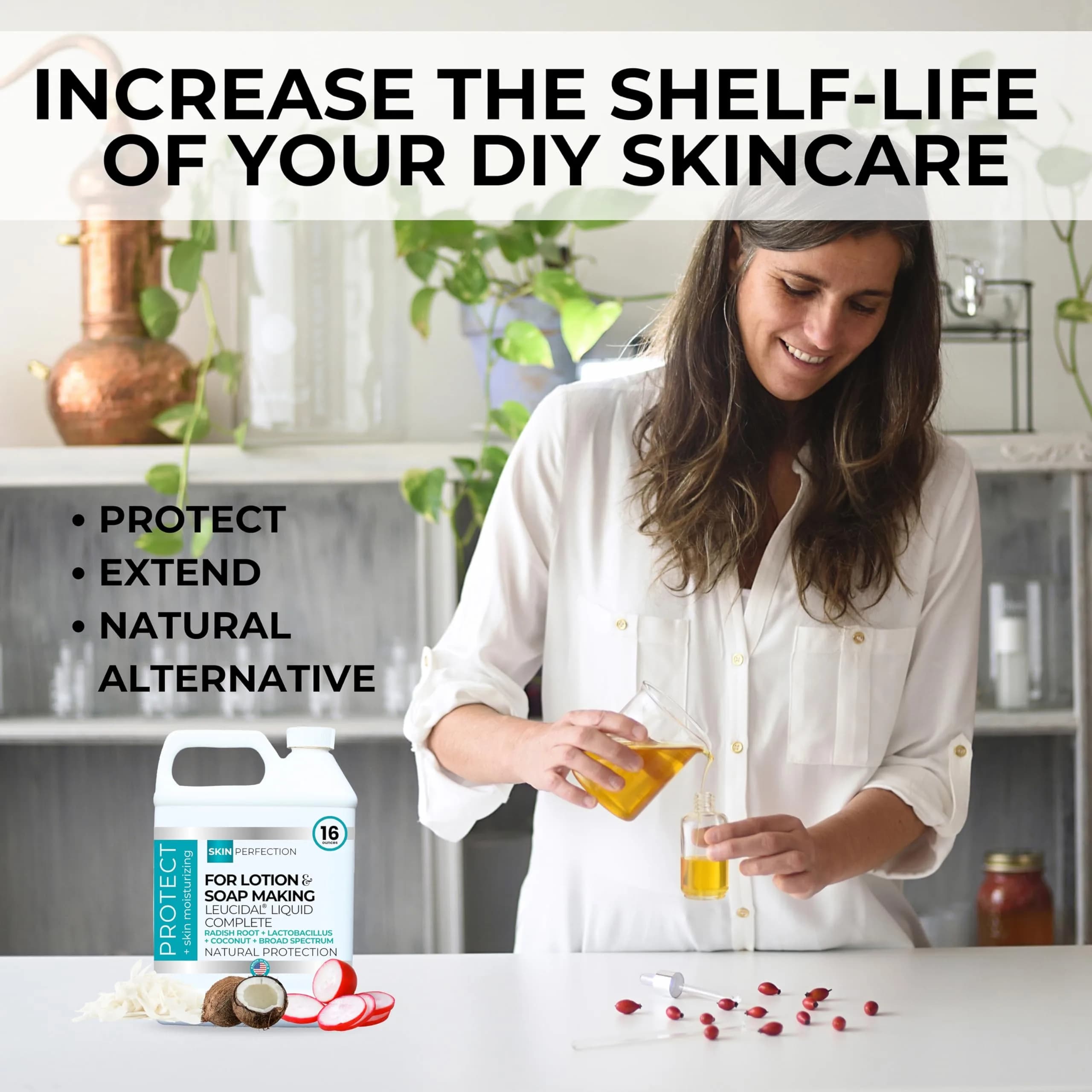 Skin Perfection Leucidal Liquid Complete Natural Preservative 473ml (16 Fl Oz) | For Experienced Formulators - view 2