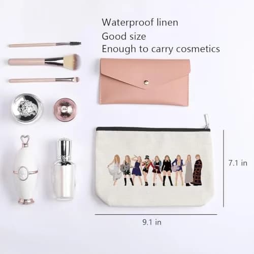 kdxpbpz Cosmetic Case 9.1"W x 7.1"H Waterproof Makeup Bag for Women thumbnail 2
