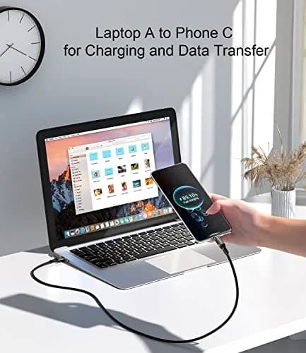 Aoybevty USB-A to USB-C Cable 6.6ft (2m) | 10Gbps Data Transfer & 60W Fast Charging thumbnail 5