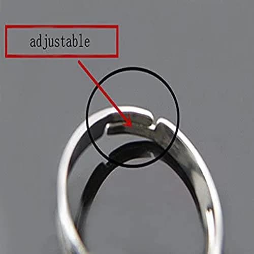 Carykon Cat Mood Ring Adjustable Size | Color-Changing Glass Stone thumbnail 4