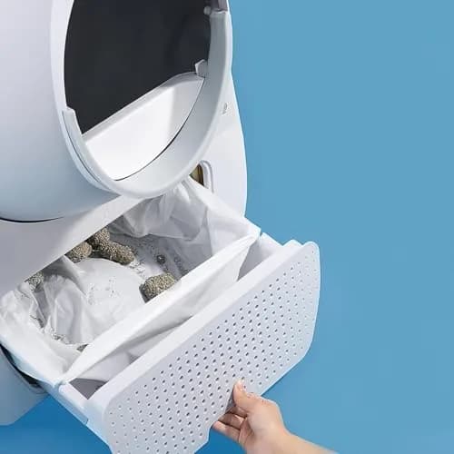 CATLINK Trash Bags for Scooper Prox Series | 40 Pack, White, Unscented, High Density Polyethylene (23.62" x 15.75") thumbnail 2