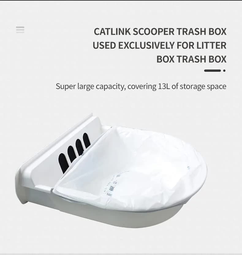 CATLINK Trash Bags for Scooper Prox Series | 40 Pack, White, Unscented, High Density Polyethylene (23.62" x 15.75") thumbnail 4