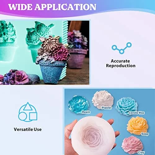 LET'S RESIN 8oz Silicone Mold Making Kit, Fast Cure Liquid Silicone Rubber thumbnail 5