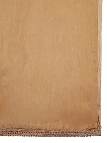 DUPATTA BAZAAR Women's Pure Cotton Dupatta Free Beige | Lightweight, Soft & Elegant thumbnail 5