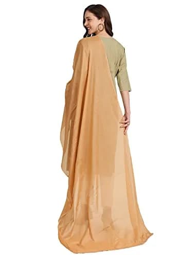 DUPATTA BAZAAR Women's Pure Cotton Dupatta Free Beige | Lightweight, Soft & Elegant thumbnail 7