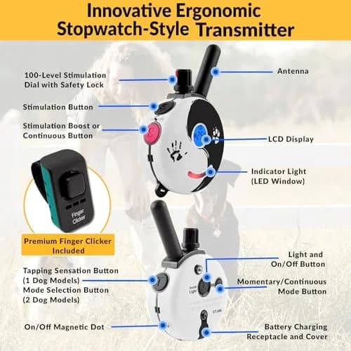 Mini Educator ZEN-300-C Remote Dog Training Collar | 1 Dog, 1/2 Mile Range, 100 Levels thumbnail 4