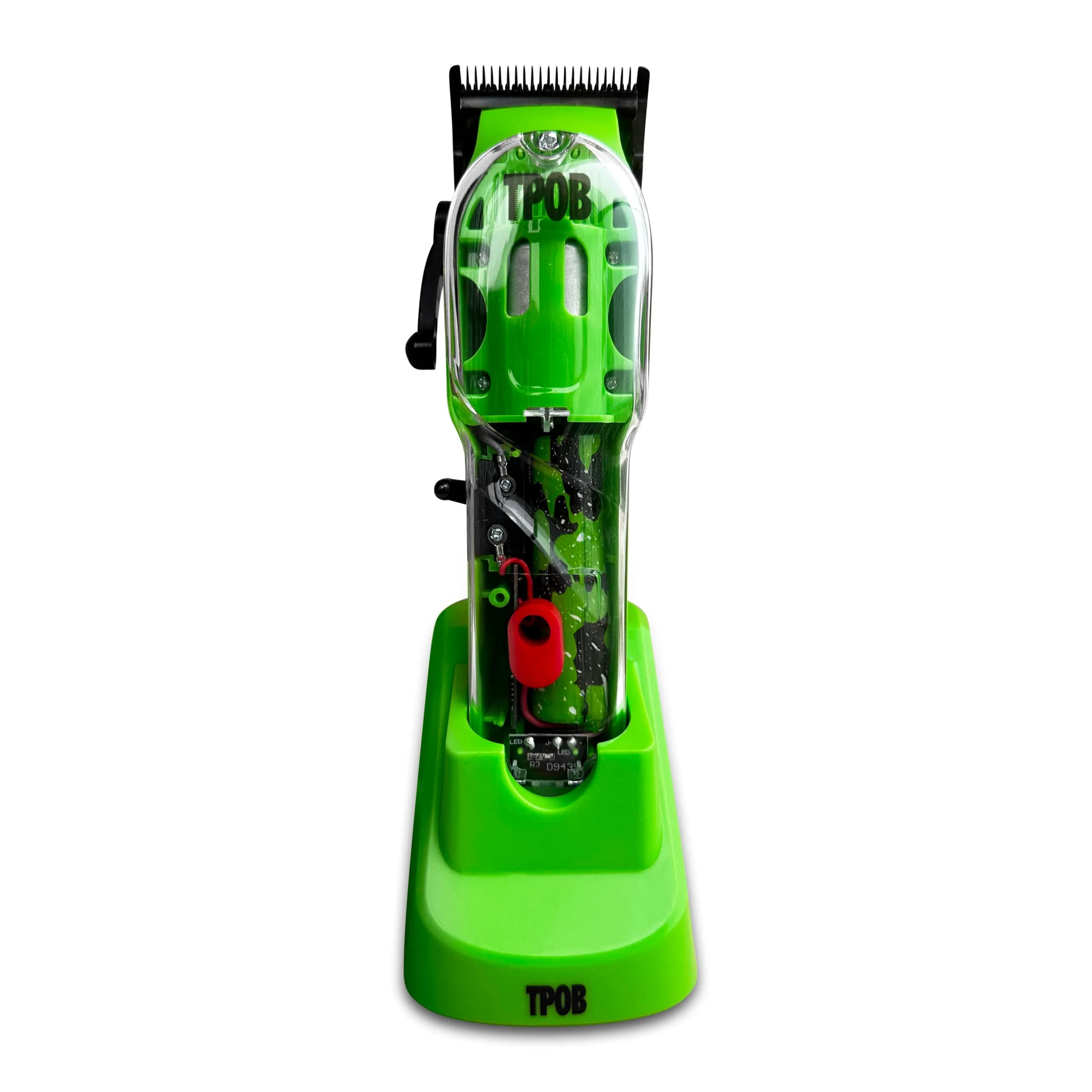 TPOB Slime 2 Hair Clippers for Men 13 Piece Set | Professional Cordless Rotary Motor with X Fade Blade & Color Coded Combs — Slime