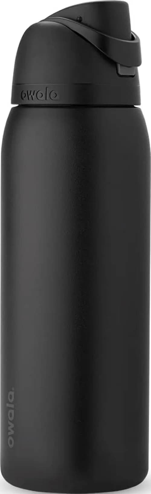 Owala FreeSip Insulated Water Bottle 40 oz (1180 ml) | Keeps Drinks Cold 24 Hours — Very, Very Dark