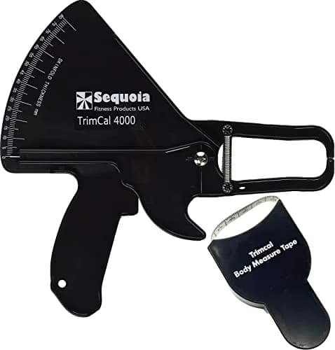 TrimCal 4000 Body Fat Caliper with Measure Tape & Fat% Chart | FDA Approved Medical Grade Device thumbnail 1