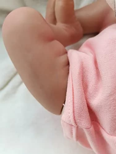 Zero Pam 19 inch Realistic Reborn Baby Doll Girl | Lifelike Soft Silicone Vinyl Handmade Weighted Toddler Toy thumbnail 6