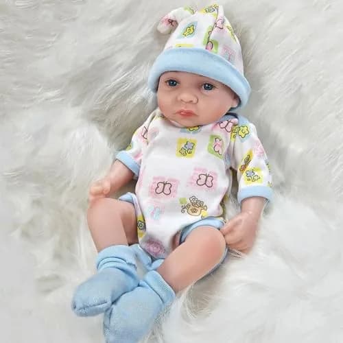 JRLCGYP Realistic Reborn Baby Boy Doll 25 cm (10 Inch) | Anatomically Correct Silicone Vinyl thumbnail 3