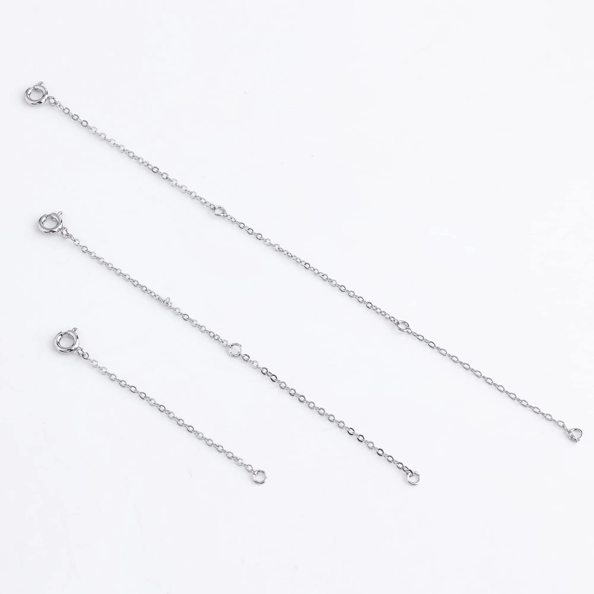 ASH'S CHOICE Necklace Extenders Gold Chain Extenders 2,4,6 Inches (3-Pack) | 14K Gold Plated Brass with Lobster Clasp thumbnail 4