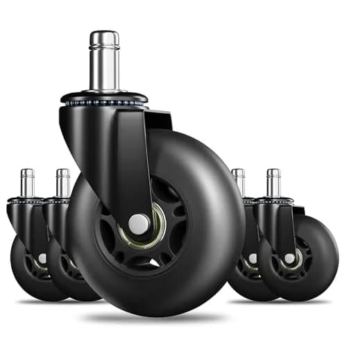 RidRed Heavy Duty Rollerblade Chair Wheels 7.6 cm (3 Inch) | Smooth Rolling, 300 kg Capacity thumbnail 1