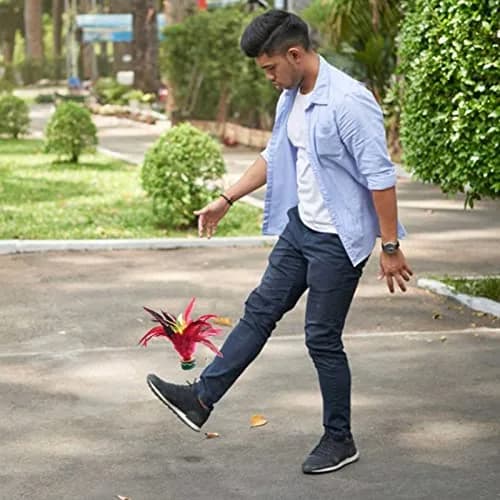 Baitaihem Kick Shuttlecock Type-A 4 Pack | Chinese Jianzi Foot Sports Outdoor Exercise thumbnail 5